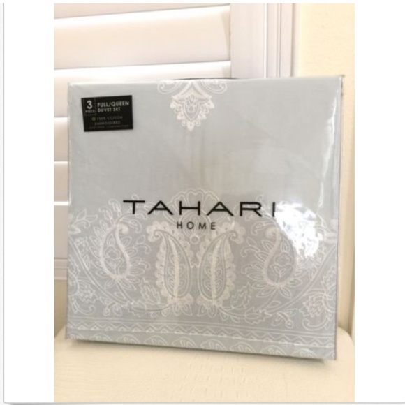 Bedding Bed Linens Sets Nwt Tahari Silver Gray Floral Medallion